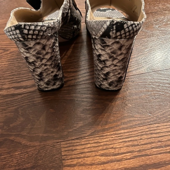 𝅺NAPOLEON snake print sandal size 10 leather made italy - Picture 3 of 7